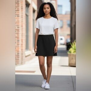 Max Studio, Stretch Black A-Line Skirt, Size L
